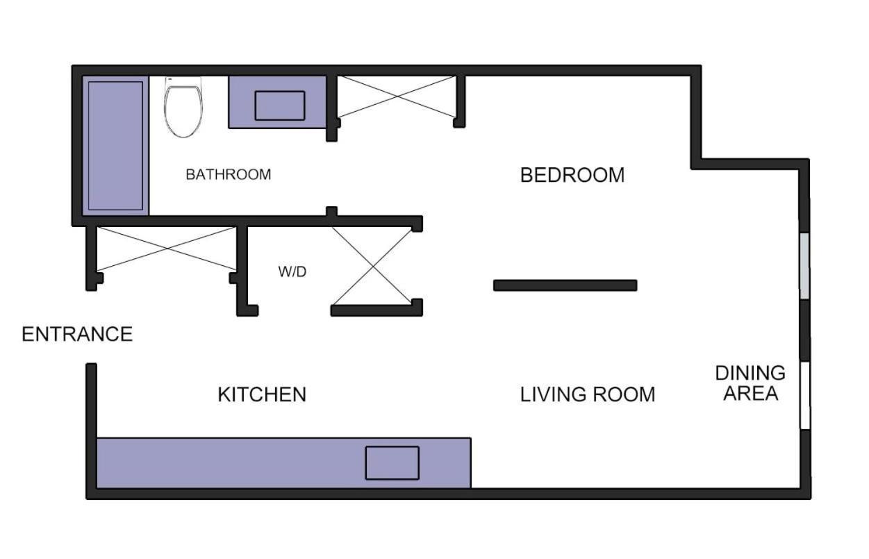 Urban Studio W Balcony Gym Apartment Charlotte Exterior photo
